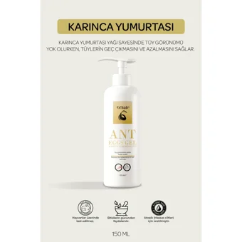 Ornate Karınca Yumurtası Yağlı Tüm Ciltler İçin Tüm Vücut Genital Bölge Unisex Tüy Dökücü Sprey 155 ml