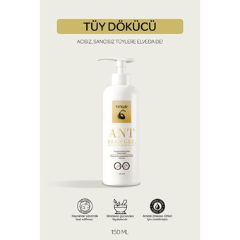 Ornate Karınca Yumurtası Yağlı Tüm Ciltler İçin Tüm Vücut Genital Bölge Unisex Tüy Dökücü Sprey 155 ml