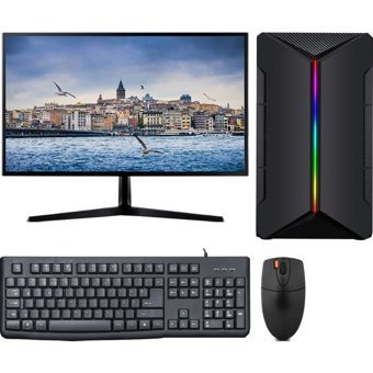 Gameline OFX14 Dahili Intel HD Graphics 2000 Intel Core i3 2100 16 GB Ram 1 TB SSD Tower FreeDos 19.5 inç Monitörlü Masaüstü Bilgisayar
