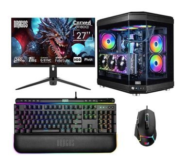 Dragos DRX6699 Harici GeForce RTX 4070 Ti Super Intel Core i9 14900KF 32 GB Ram 2 TB SSD Tower FreeDos 27 inç Monitörlü Masaüstü Bilgisayar