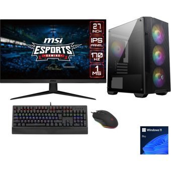 Go Gamer GG825DS Harici GeForce RTX 4060 Ti Intel Core i9 14900F 16 GB Ram 1 TB SSD Tower Windows 11 Pro 27 inç Monitörlü Masaüstü Bilgisayar