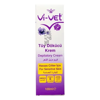 Vi-Vet Lavanta Kokulu Hassas Ciltler İçin Tüm Vücut Genital Bölge Unisex Tüy Dökücü Sprey 2x100 ml