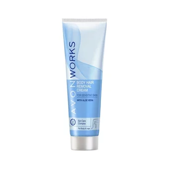 Avon Works Hassas Ciltler İçin Koltuk Altı Bacak Genital Bölge Kadın Tüy Dökücü Krem 100 ml