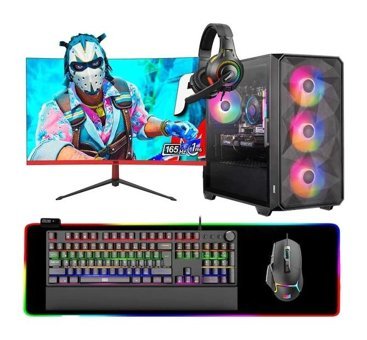 Dragos DRX6865 Harici GeForce RTX 3050 AMD Ryzen 5 5500 16 GB Ram 512 GB SSD Tower FreeDos 27 inç Monitörlü Masaüstü Bilgisayar