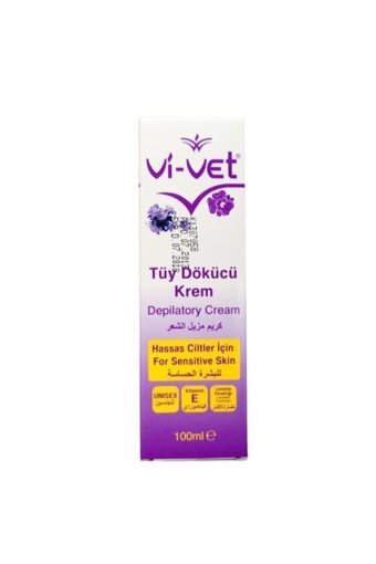 Vi-Vet Tüm Ciltler İçin Koltuk Altı Bacak Unisex Tüy Dökücü Krem 100 ml
