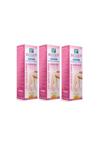 Bioder Papatya Özlü Normal Ciltler İçin Tüm Vücut Genital Bölge Kadın Tüy Dökücü Sprey 3x100 ml