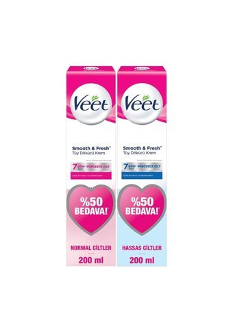 Veet Smooth & Fresh Normal Ciltler-Hassas Ciltler İçin Tüm Vücut Genital Bölge Kadın Tüy Dökücü Sprey 200 ml - 200 ml