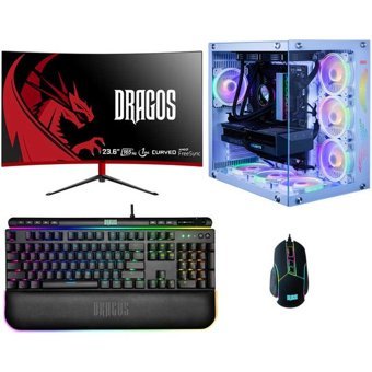 Dragos DRX6164 Harici GeForce RTX 4060 Intel Core i7 13700F 32 GB Ram 1 TB SSD Tower FreeDos 23.6 inç Monitörlü Masaüstü Bilgisayar
