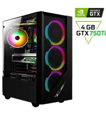 Gameline FX25 Harici GeForce GTX 750 Ti Intel Core i5 10400F 16 GB Ram 256 GB SSD Tower FreeDos Masaüstü Bilgisayar