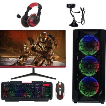 Escapelock Harici Radeon RX 550 AMD Ryzen 5 3600 16 GB Ram 240 GB SSD Tower FreeDos Monitörlü Masaüstü Bilgisayar