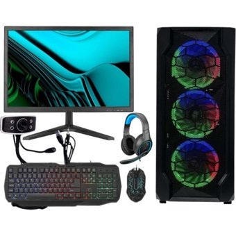 Escapelock FTECH13 Harici Radeon R7 240 Intel Core i5 2400 8 GB Ram 120 GB SSD Tower FreeDos 21.5 inç Monitörlü Masaüstü Bilgisayar