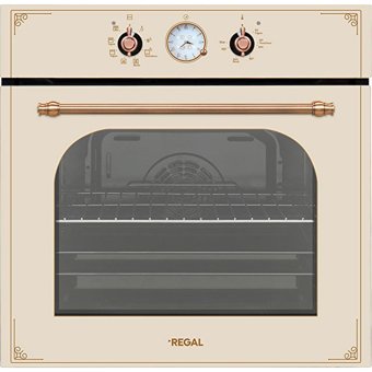 Regal AF 7765 RK 65 Lt A Enerji Sınıfı Analog Rustik Tam Boy Ankastre Fırın Krem