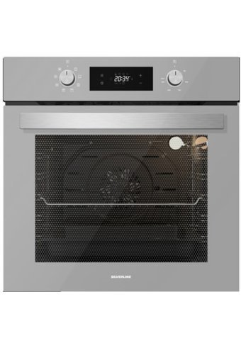 Silverline BO6504S01 72 Lt A Enerji Sınıfı Dijital Retro Tam Boy Ankastre Fırın Gri
