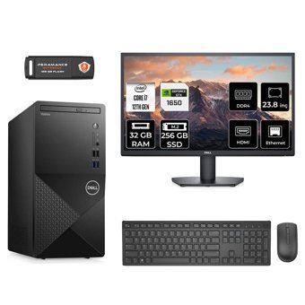 Dell Vostro 3910MT N7598VDT3910 Harici GeForce GTX 1650 Intel Core i7 12700 32 GB Ram 256 GB SSD Tower FreeDos 23.8 inç Monitörlü Masaüstü Bilgisayar