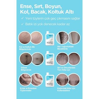 Nohair Milk Depilation Tüm Ciltler İçin Tüm Vücut Genital Bölge Erkek Tüy Dökücü Sprey 100 ml