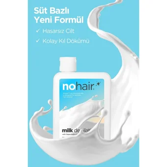 Nohair Milk Depilation Tüm Ciltler İçin Tüm Vücut Genital Bölge Erkek Tüy Dökücü Sprey 100 ml