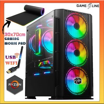 Gameline SYN26 Harici GeForce RTX 4060 AMD Ryzen 5 3600 16 GB Ram DDR4 500 GB SSD Tower FreeDos Masaüstü Bilgisayar