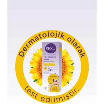 Sesu Ayçiçek Yağı Normal Ciltler İçin Tüm Vücut Genital Bölge Kadın Tüy Dökücü Sprey 100 ml