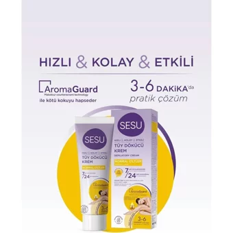 Sesu Ayçiçek Yağı Normal Ciltler İçin Tüm Vücut Genital Bölge Kadın Tüy Dökücü Sprey 100 ml