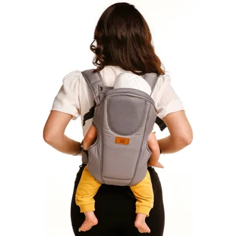 Baby Plus Flory 4-12 kg Kapasiteli Oturaklı Her Yöne Kanguru Gri