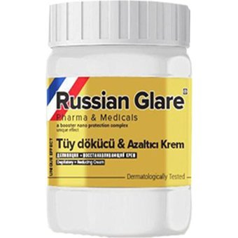 Russian Glare Tüm Ciltler İçin Tüm Vücut Genital Bölge Unisex Tüy Dökücü Sprey 1x50 ml + Rus Merhemi Genital Bölge Kremi 3x50 ml