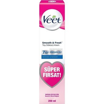 Veet Aloe Vera Hassas Ciltler İçin Tüm Vücut Genital Bölge Kadın Tüy Dökücü Sprey 200 ml