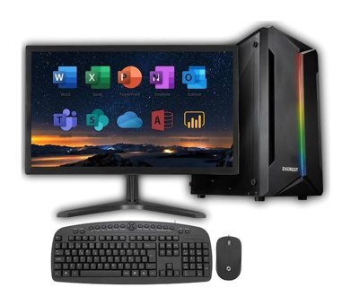 Everest EVO1044 Dahili Intel HD Graphics 4000 Intel Core i7 3770 8 GB Ram 256 GB SSD Tower FreeDos 19.5 inç Monitörlü Masaüstü Bilgisayar