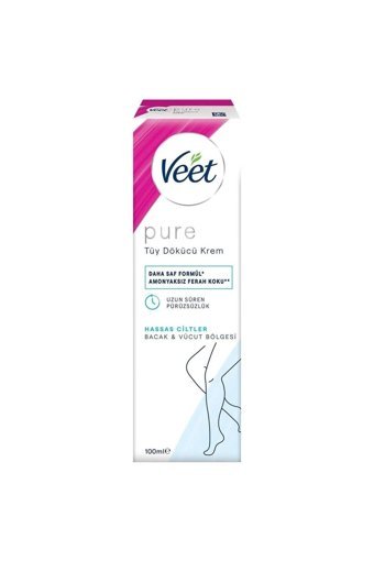 Veet Pure Hassas Ciltler İçin Tüm Vücut Genital Bölge Kadın Tüy Dökücü Sprey 100 ml