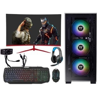 Escapelock Harici Radeon RX 550 AMD Ryzen 5 1600 16 GB Ram 500 GB SSD Tower FreeDos 27 inç Monitörlü Masaüstü Bilgisayar
