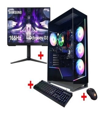 Gaming Plus CYBER Harici GeForce RTX 4060 Intel Core i5 14400F 32 GB Ram 2 TB SSD Tower Windows 11 Home 24 inç Monitörlü Masaüstü Bilgisayar