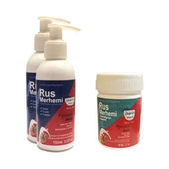 Olegovich Medicine Rus Merhemi Tüm Ciltler İçin Tüm Vücut Genital Bölge Unisex Tüy Dökücü Sprey 2x250 ml + 2 Adet Rus Merhemi Genital Bölge Kremi