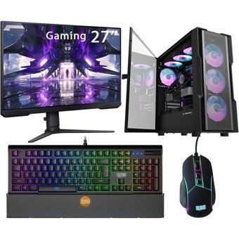Gaming Plus AGSX68 Harici GeForce RTX 4060 Intel Core i5 11400F 16 GB Ram DDR4 512 GB SSD Tower FreeDos Masaüstü Bilgisayar