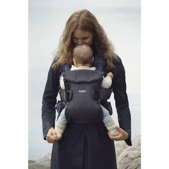 BabyBjörn One Air 3.5-15 kg Kapasiteli Oturaklı Her Yöne Kanguru Kahverengi-Pembe