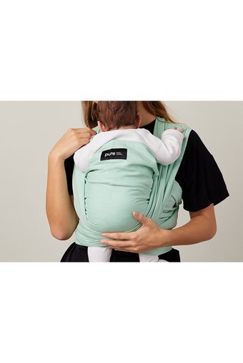 Pure Carrier Ring Sling 16 kg Kapasiteli Her Yöne Yenidoğan Kanguru Mint Yeşil