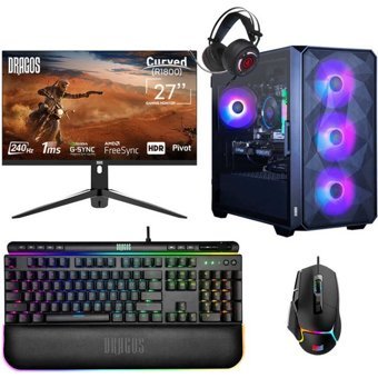 Dragos DRX6731 Harici GeForce RTX 4060 Intel Core i5 14400F 16 GB Ram 1 TB SSD Tower FreeDos 27 inç Monitörlü Masaüstü Bilgisayar