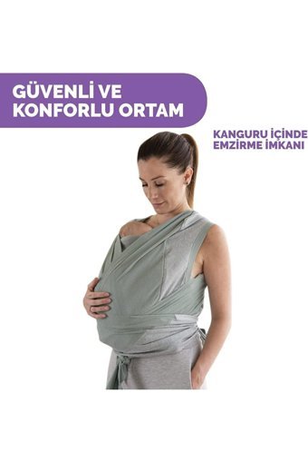 Chicco Comfyhug 3.5-15 kg Kapasiteli Oturaklı Kanguru Mint