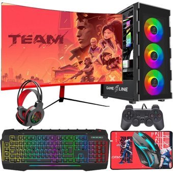 Gameline FR52 Harici GeForce RTX 4060 Intel Core i5 10400F 32 GB Ram DDR4 500 GB SSD Tower FreeDos 24 inç Monitörlü Masaüstü Bilgisayar
