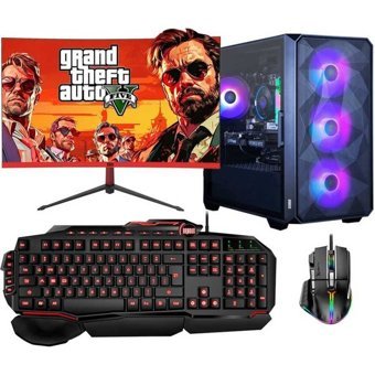 Dragos DRX6789 Harici GeForce RTX 3060 Intel Core i5 10400F 16 GB Ram 512 GB SSD Tower FreeDos 23.6 inç Monitörlü Masaüstü Bilgisayar