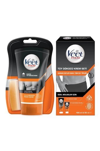 Veet Men Hassas Ciltler İçin Tüm Vücut Genital Bölge Erkek Tüy Dökücü Sprey 100 ml