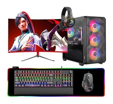 Dragos DRX6892 Harici GeForce RTX 3050 AMD Ryzen 7 3700X 32 GB Ram 1 TB SSD Tower FreeDos 23.6 inç Monitörlü Masaüstü Bilgisayar