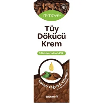 Remove Kakao Yağı& E Vitamini Tüm Ciltler İçin Tüm Vücut Genital Bölge Kadın Tüy Dökücü Sprey 100 ml