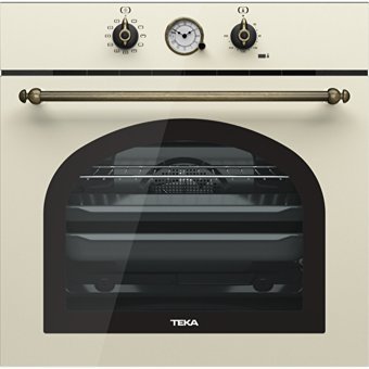 Teka HRB 6300 VN 70 Lt A Enerji Sınıfı Analog Retro Tam Boy Ankastre Fırın Vanilya