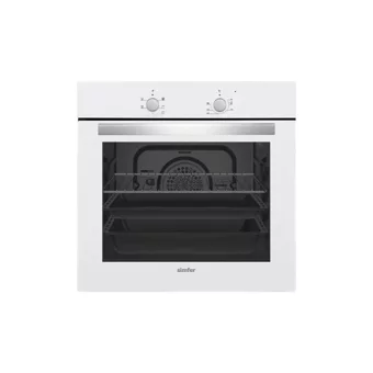 Simfer 7351 60 Lt A Enerji Sınıfı Analog Retro Tam Boy Fırın Beyaz