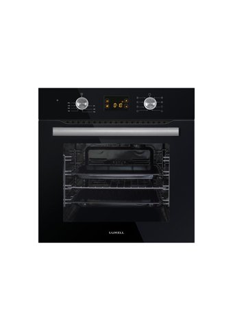 Luxell B66-SF3 57 Lt A Enerji Sınıfı Analog Retro Tam Boy Ankastre Fırın Siyah