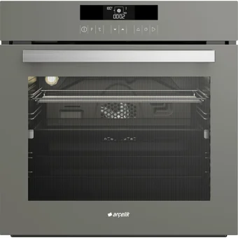 Arçelik 9670 CTG 72 Lt A Enerji Sınıfı Dijital Modern Tam Boy Ankastre Fırın Gri