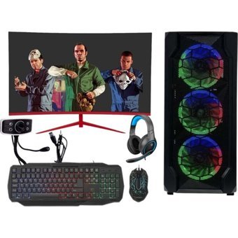 Escapelock FTECH110 Harici GeForce GTX 1050 Ti Intel Core i5 10400F 16 GB Ram 240 GB + 500 GB SSD Tower FreeDos 27 inç Monitörlü Masaüstü Bilgisayar
