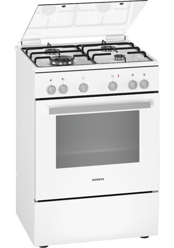 Siemens HX8A00H29T 66 Lt Ocaklı A Enerji Sınıfı Analog Retro Doğalgaz Tam Boy Solo Fırın Beyaz