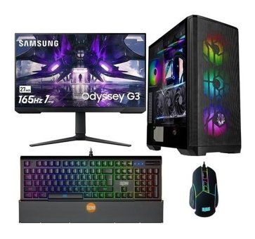 Gaming Plus AGSX138 Harici GeForce RTX 4060 Ti AMD Ryzen 5 7500F 32 GB Ram DDR5 1 TB SSD Tower FreeDos Monitörlü Masaüstü Bilgisayar