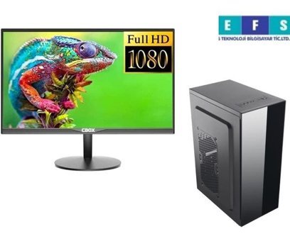Efs Teknoloji Dahili Intel HD Graphics 2500 Intel Core i5 3470S 8 GB Ram 256 GB SSD Tower FreeDos 21.5 inç Monitörlü Masaüstü Bilgisayar
