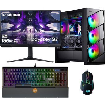 Gaming Plus AGSX129 Harici GeForce RTX 4060 Ti Intel Core i9 12900K 32 GB Ram 1 TB SSD Tower FreeDos 27 inç Monitörlü Masaüstü Bilgisayar